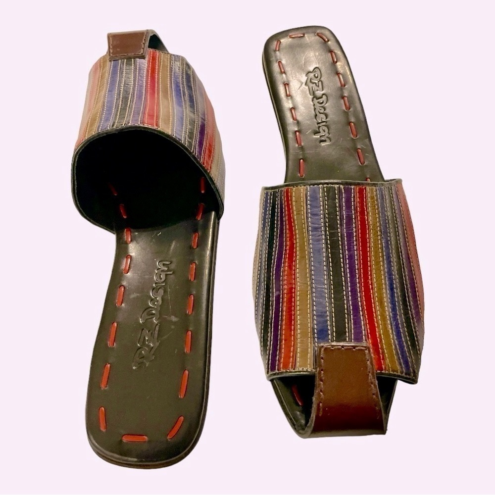 Vintage All Leather Mules By Upscale RZ Design size 10 - Picture 3 of 11